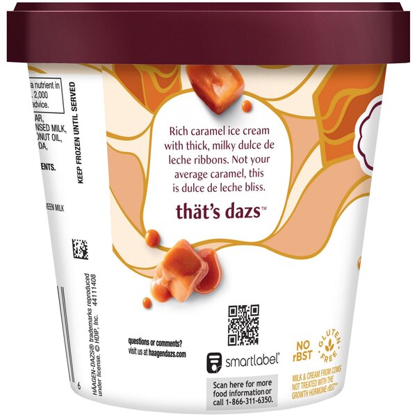 Haagen-Dazs Dulce de Leche Ice Cream, 14oz