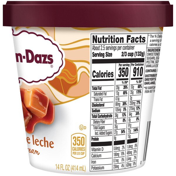 Haagen-Dazs Dulce de Leche Ice Cream, 14oz