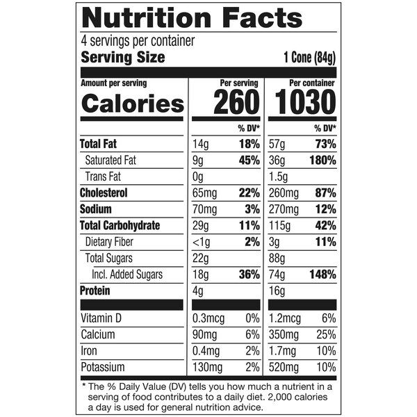 Haagen Dazs, Belgian Waffle Cone Toasted Almond Fudge, 6 ct, 14.8 oz