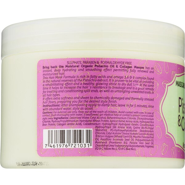 Ogoyi Pistachio & Collagen Restoring Hair Masque, 16 OZ