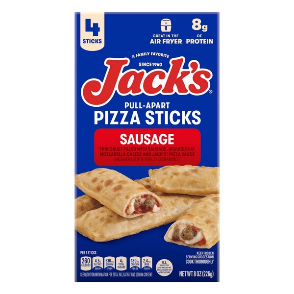 Jack's Sausage Pull-Apart Pizza Sticks, 8 oz