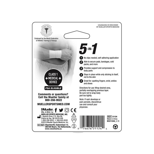 Mueller Sports Medicine Sports Wrap, Black