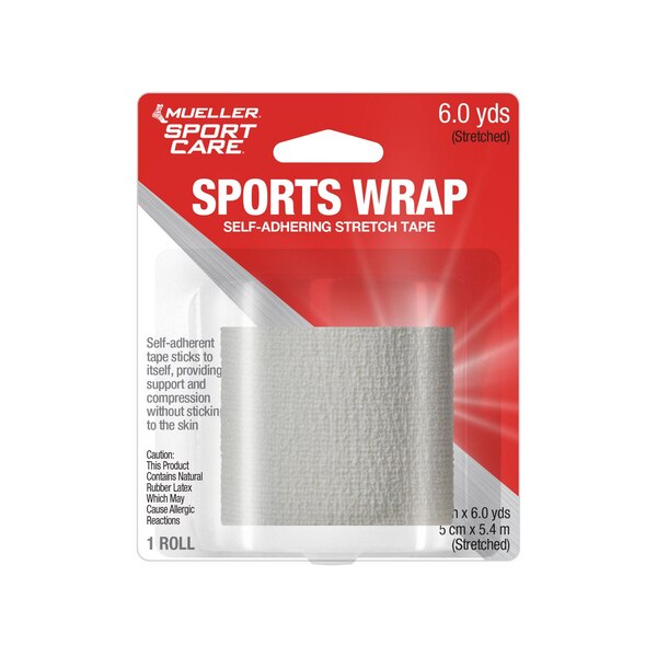 Mueller Sports Wrap, White, 1 CT