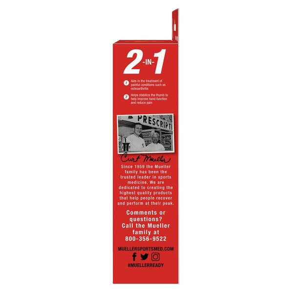 Mueller Reversible Thumb Stabilizer, One Size, Black