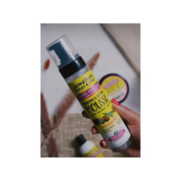 Jamaican Mango & Lime Braiding & Setting Mousse, 8 OZ