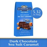 Ghirardelli, Dark Chocolate Sea Salt Caramel Squares, 5.32 oz Bag, thumbnail image