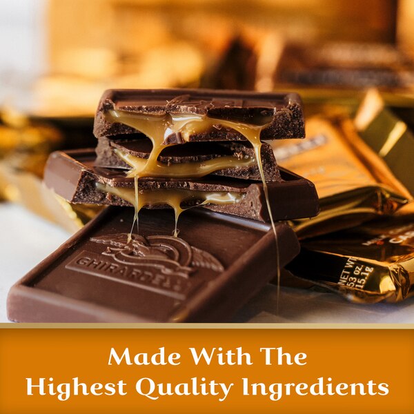 Ghirardelli, Milk Chocolate Squares with Caramel Filling, 5.32 oz Bag