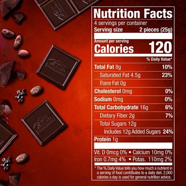 Ghirardelli, Intense Dark Chocolate Bar, Blood Orange, 3.5 Oz Bar