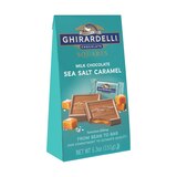 Ghirardelli, Milk Chocolate Sea Salt Caramel Chocolate Squares, 5.3 OZ Bag, thumbnail image