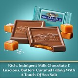 Ghirardelli, Milk Chocolate Sea Salt Caramel Chocolate Squares, 5.3 OZ Bag, thumbnail image