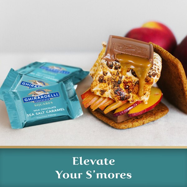 Ghirardelli, Milk Chocolate Sea Salt Caramel Chocolate Squares, 5.3 OZ Bag