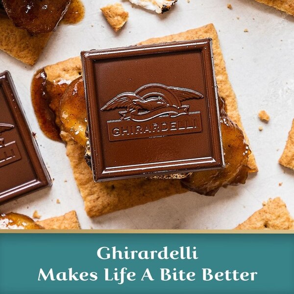 Ghirardelli, Milk Chocolate Sea Salt Caramel Chocolate Squares, 5.3 OZ Bag