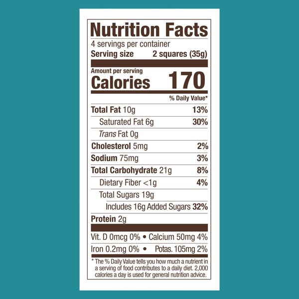 Ghirardelli Squares, Sea Salt Caramel Milk Chocolate Bar, 4.8 Oz