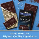 Ghirardelli, Intense Dark Sea Salt with 60% Dark Chocolate Bar, 3.5 Oz, thumbnail image
