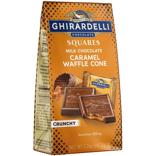 Milk Chocolate Caramel Waffle Cone Squares, 5.2 oz