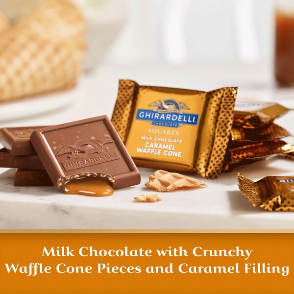 Milk Chocolate Caramel Waffle Cone Squares, 5.2 oz