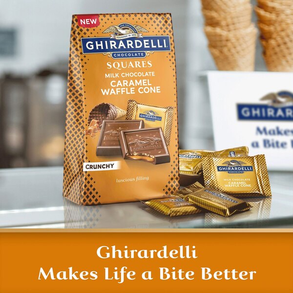 Milk Chocolate Caramel Waffle Cone Squares, 5.2 oz
