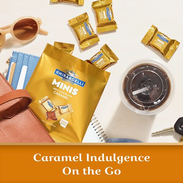 Ghirardelli, Milk Chocolate Minis with Caramel Filling, 1.9 Oz