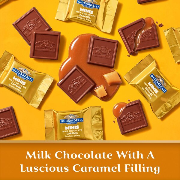 Ghirardelli, Milk Chocolate Minis with Caramel Filling, 1.9 Oz