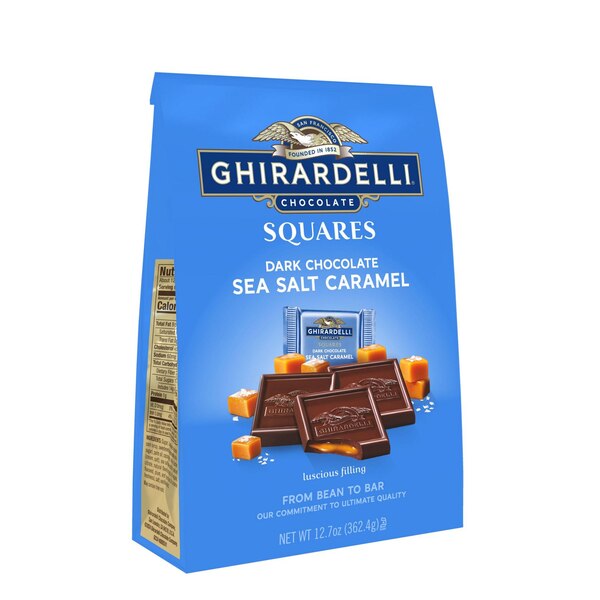 Ghirardelli, Dark Chocolate Sea Salt Caramel Squares, 12.7 oz