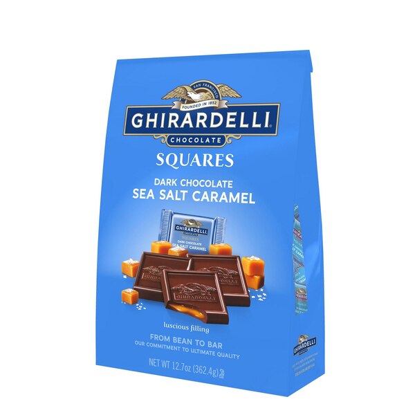 Ghirardelli, Dark Chocolate Sea Salt Caramel Squares, 12.7 oz