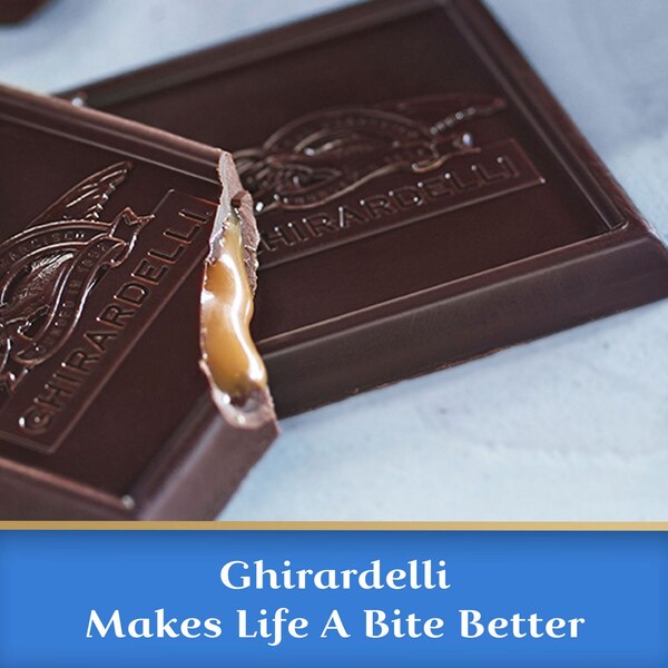 Ghirardelli, Dark Chocolate Sea Salt Caramel Squares, 12.7 oz
