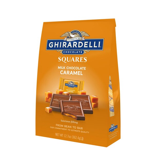 Ghirardelli, Milk Chocolate Squares with Caramel Filling, 12.7 oz