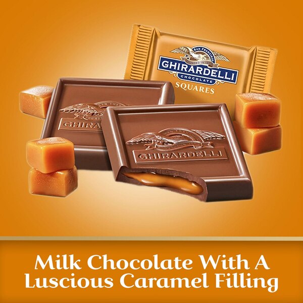 Ghirardelli, Milk Chocolate Squares with Caramel Filling, 12.7 oz