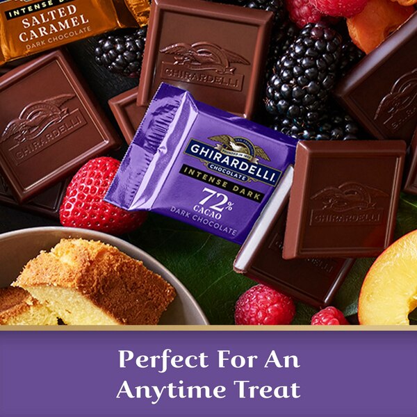 Ghirardelli, Intense Dark Chocolate Squares, 72% Cacao, 10.5 oz