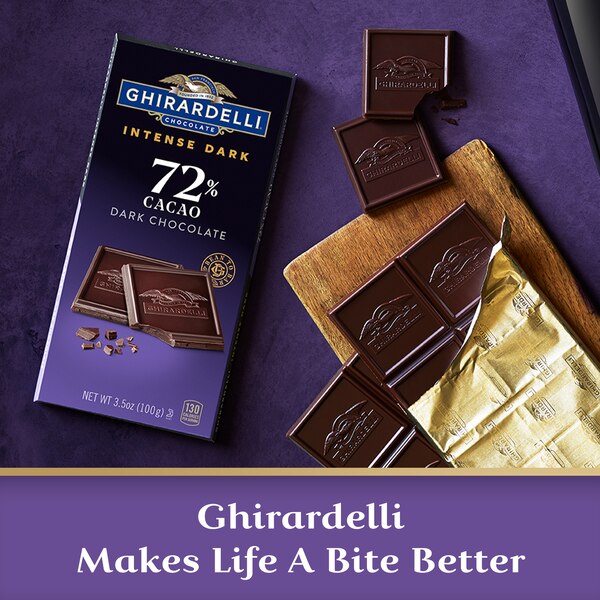 Ghirardelli, Intense Dark Chocolate Bar 72% Cacao, 3.5 Oz
