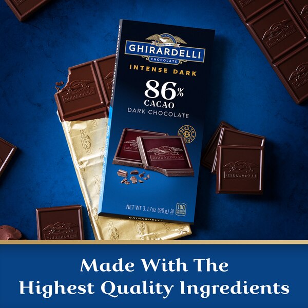 Ghirardelli, Intense Dark Chocolate Bar, 86% Cacao, 3.17 oz Bar