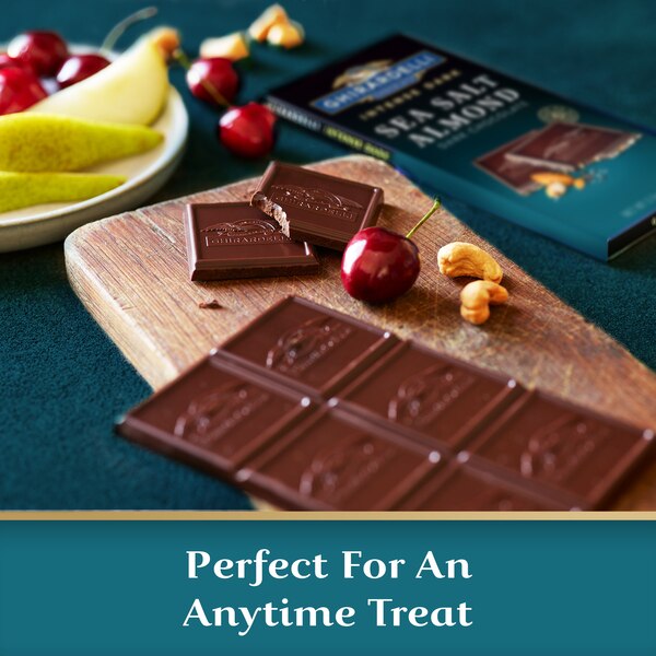 Ghirardelli, Intense Dark Chocolate Bar, Sea Salt Almond, 3.5 oz