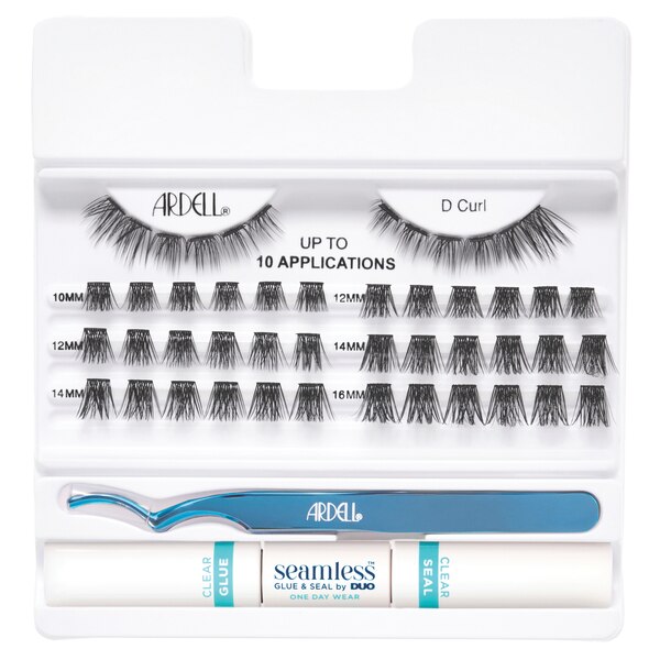 Ardell Seamless Underlash Extensions with Clear Glue, Faux Mink D Curl