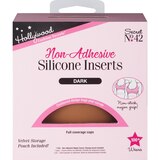 Hollywood Fashion Secrets Non-Adhesive Silicone Inserts, Dark, 1 Pair, thumbnail image