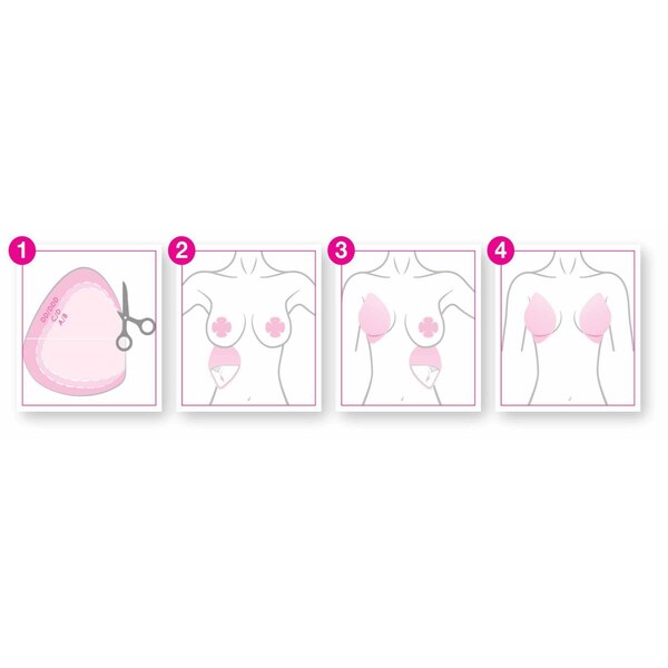 Hollywood Fashion Secrets Breast Contour Tape, Size A-DDD, Medium