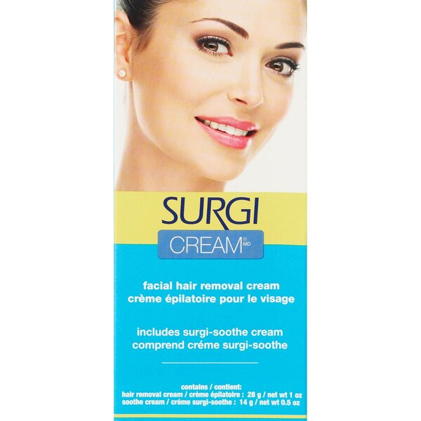 Surgi Cream Facial Hair Removal Cream With Surgi-Soothe Cream