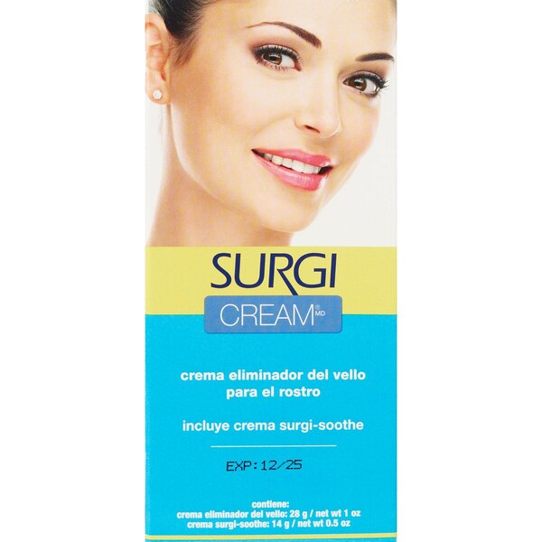 Surgi Cream Facial Hair Removal Cream With Surgi-Soothe Cream