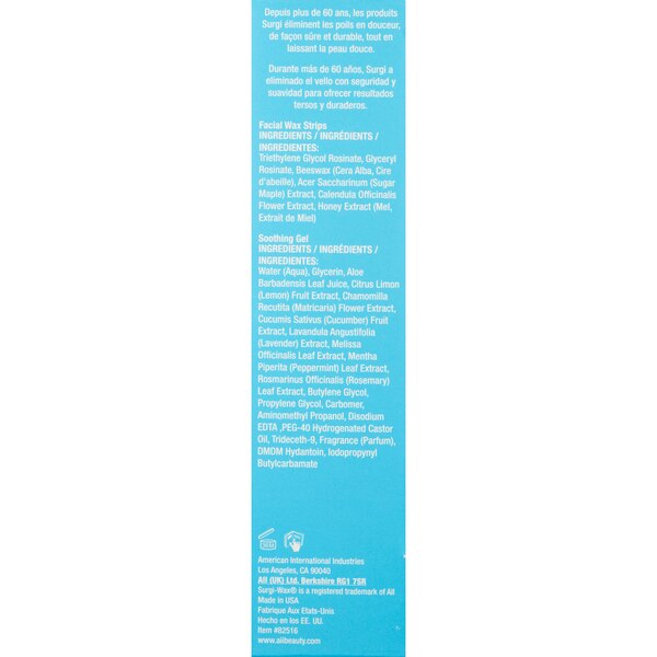 Surgi Wax Assorted Facial Wax Strips 