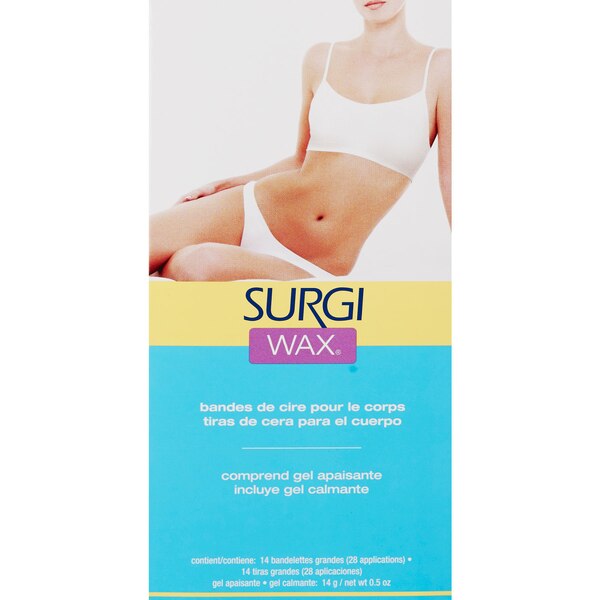 Surgi Wax Body Wax Strips With Soothing Gel