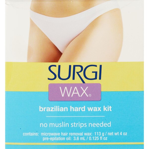Surgi Wax Brazilian Hard Wax Kit, 4 OZ