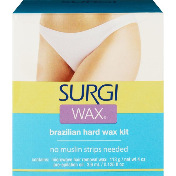 Surgi Wax Brazilian Hard Wax Kit, 4 OZ