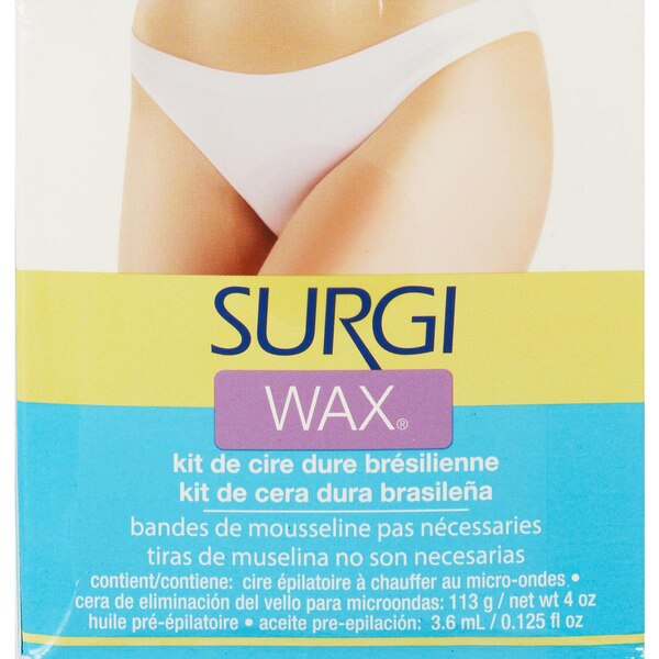 Surgi Wax Brazilian Hard Wax Kit, 4 OZ