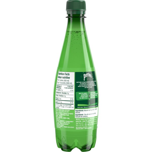 Perrier Sparkling Water, Plastic Water Bottle, 33.8 fl oz, 1L