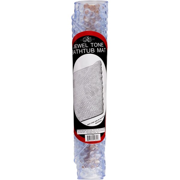 Royal Crest Jewel Tone Clear Bath Mat
