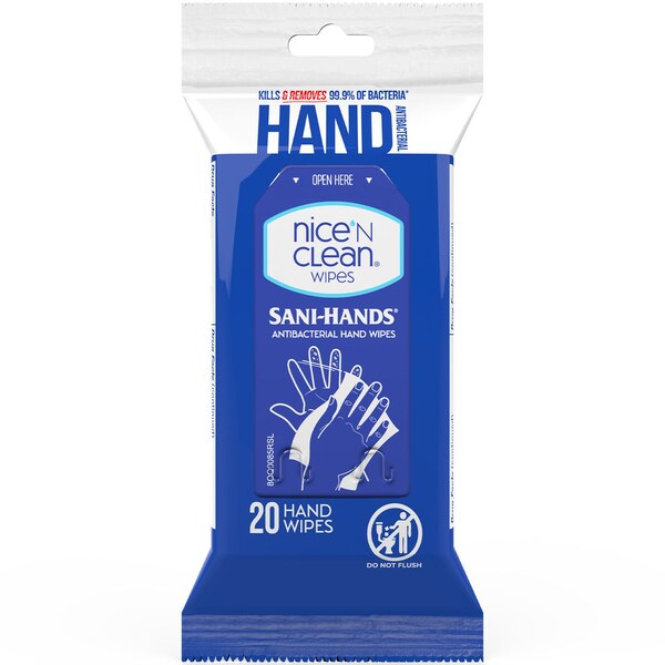 Nice 'N Clean Antibacterial Hand Wipes, Travel Pack