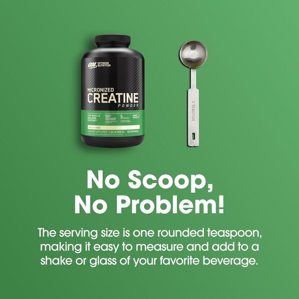 Optimum Nutrition Creatine Powder, 300 Grams, 10.58 OZ