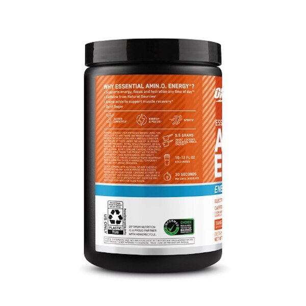 Optimum Nutrition Amino Energy + Electrolytes Tangerine Powder, 10.05 OZ