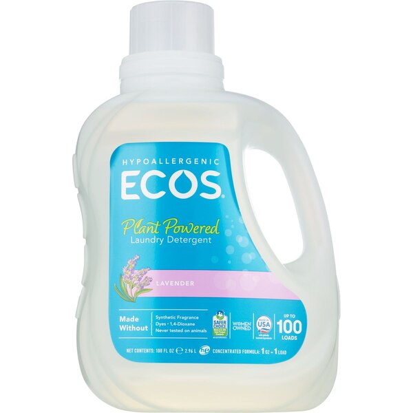 ECOS Original Laundry Detergent, Lavender, 100 oz