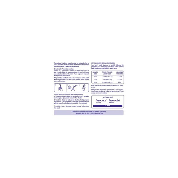 Nutricia Neocate 0-12M Hypoallergenic Infant Formula Powder, 14.1 OZ