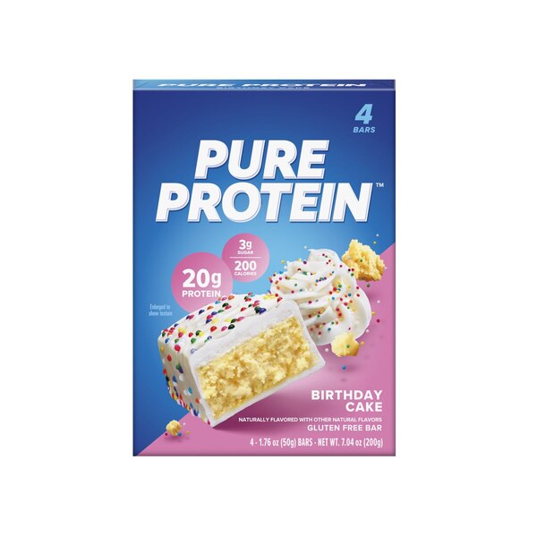 Pure Protein, Birthday Cake Protein Bar, 1.76 Oz, 4 Ct